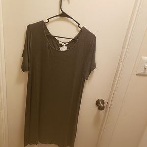 Grey Cotton Flouncy and loose fitting dress